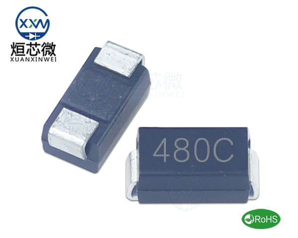 P4SMA480CA參數,TVS二極管P4SMA480CA瞬態(變)抑制二極管